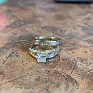 Engagement Ring and wedding band